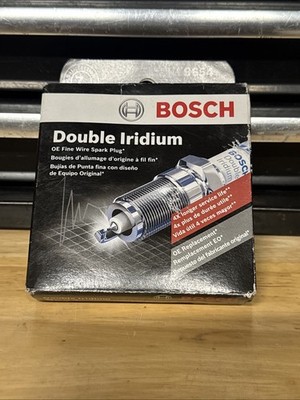 BOSCH 9654 OE Fine Wire Double Iridium Spark Plug - Pack of 4
