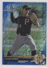 2017 Bowman Chrome Prospects Blue Shimmer Refractor 39/150 Kevin Kramer 0e3