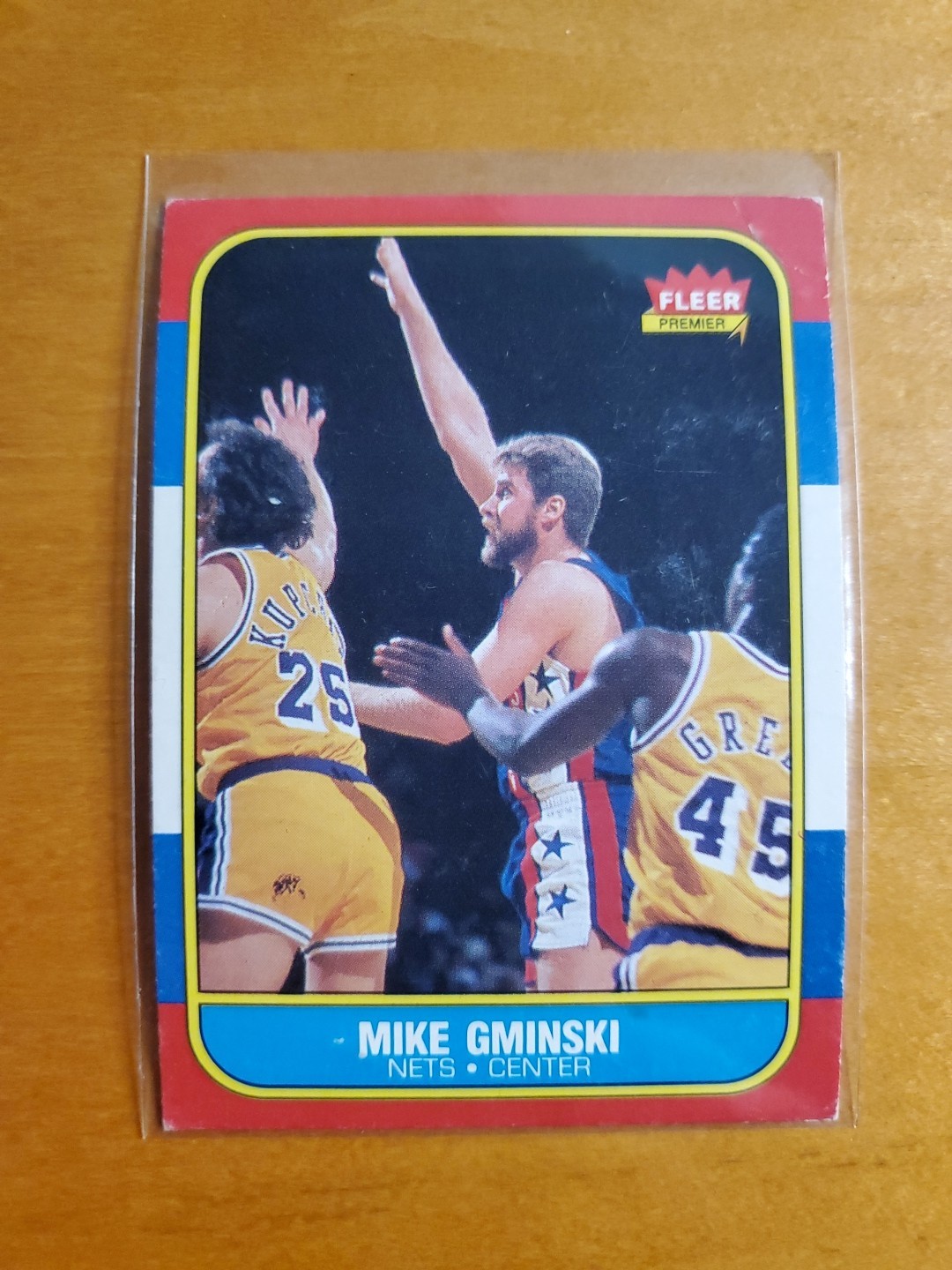 1986-87 Fleer #38 Mike Gminski BASKETBALL New Jersey Nets
