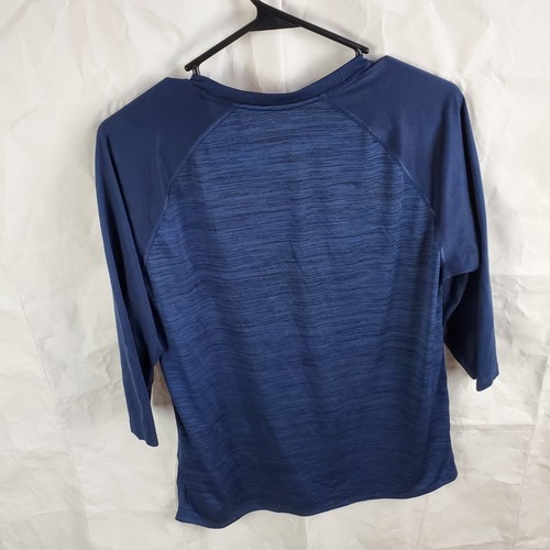 Nike Shirt Mens M Blue Baseball Velocity Legend 3/4 Sleeve T-Shirt Active BQ9767 - Picture 2 of 9