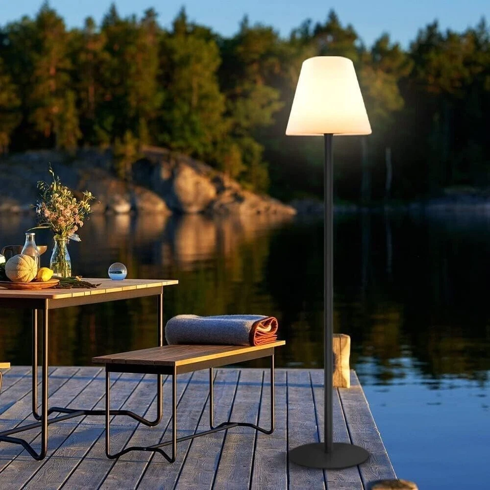 Lámpara de Pie Solar para Al Aire Libre y Interior Con Sensor De Luz RGB - IP65 - Imagen 2 de 4