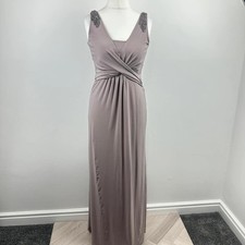 Monsoon evening maxi dress women size 10 purple mauve party wedding bridesmaid