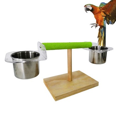  Papageien-Spielständer Vogelspielplatz -Barschspielzeug -Fütterungsvorrichtung