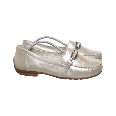 Gabor, Loafers, Größe: 39 1/2, Leder, Gold, Damen #HfP