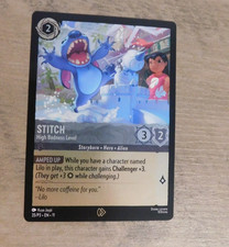 Disney Lorcana Stitch High Badness Level Lorcana Promo Foil 35/P3 rare- Sleeved