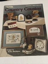 Leisure Arts Leaflet 463 Country Cousins Cross Stitch 