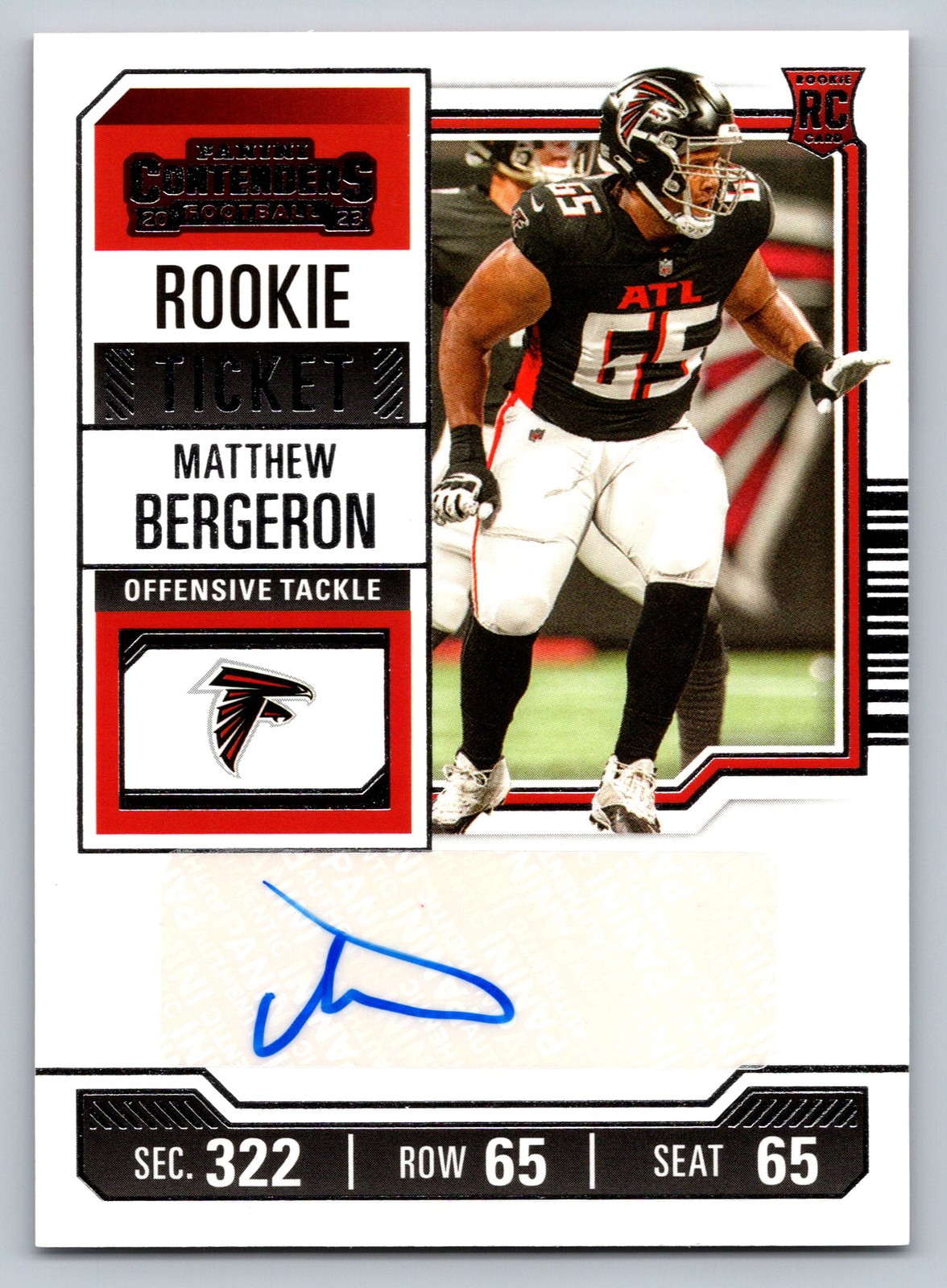 Matthew Bergeron Panini Contenders #164 Base