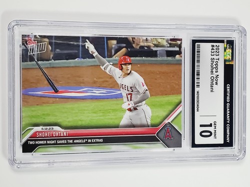 Shohei Ohtani CGC 10 Gem Mint 2023 Topps Now Two Homer Night #433 card Angels