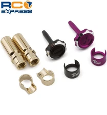 1UP Racing Lockdown Adjustable Bullet Plug Grips W/5mm Bullets Purple 1UP190453