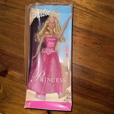 Barbie 2001 Pretty Princess Barbie New In Box Mattel 52771 Box Shows Wear