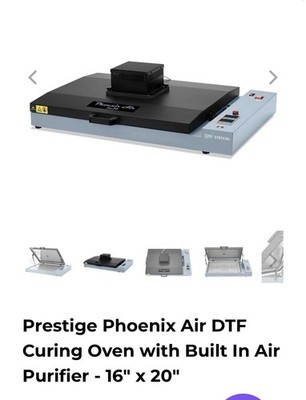 DTF Station Phoenix Air 16x20 DTF Curing Oven Clamshell Built-In Air Purifier