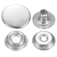 Para sombrillas - 60 piezas de broches metálicos de 17mm plateados
