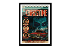 Christine (1983) | Vintage Comic Art Print |  Poster. Plymouth Fury Carpenter A2