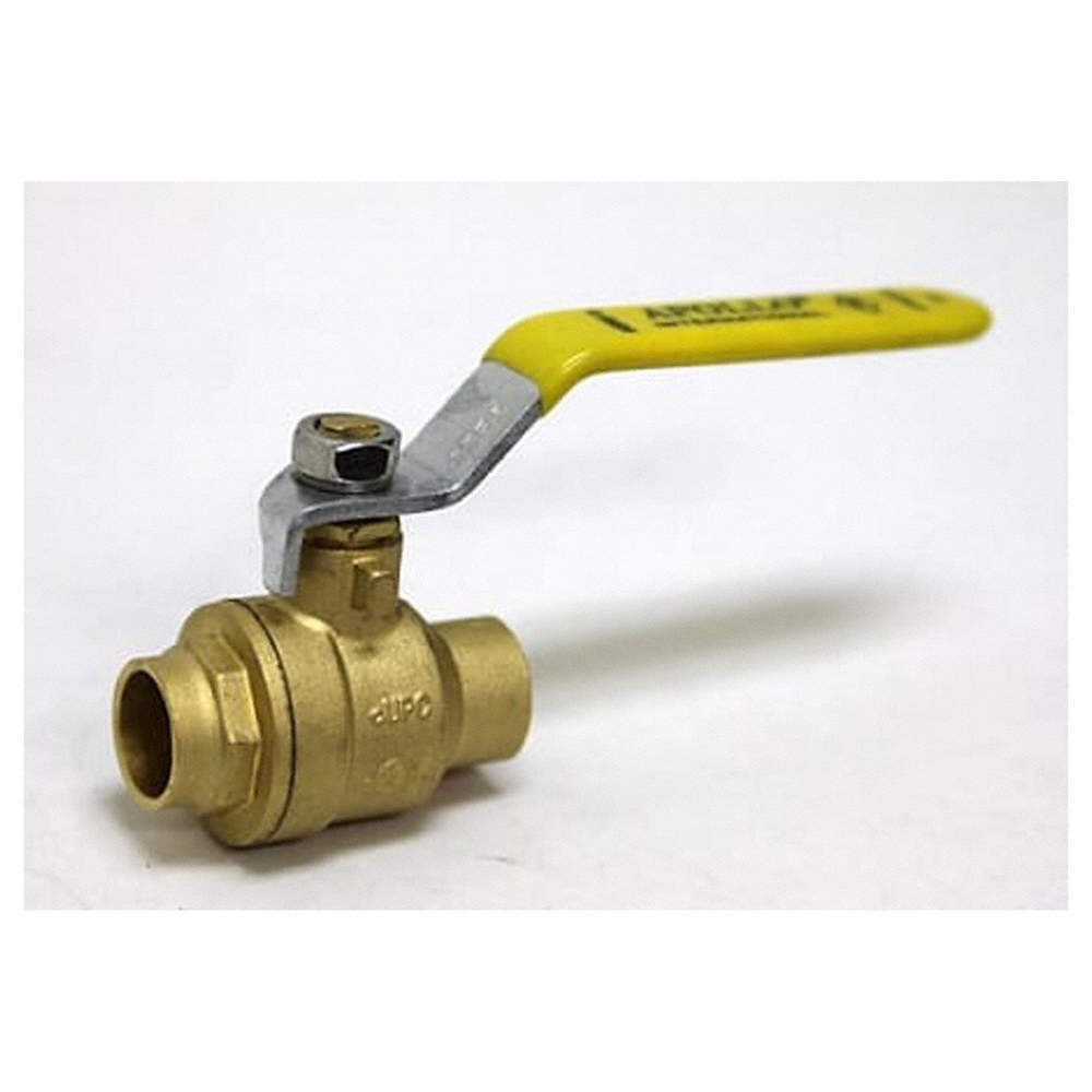 APOLLO 94A20501 Manual 2-Way Ball Valve,Sweat,Brass 1CKE3