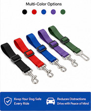 Dog Car Seat Belt Adjustable Pet Safety Leash Nylon Car Harness Clip Travel