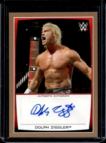2015 Topps WWE Wrestling Dolph Ziggler Bronze Autograph Auto #34/50