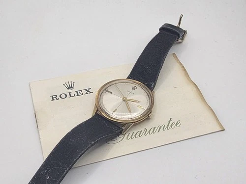 Rolex 1960s Vintage Men's Ultra Thin Pre-Cellini Dress Watch, 14K Gold
