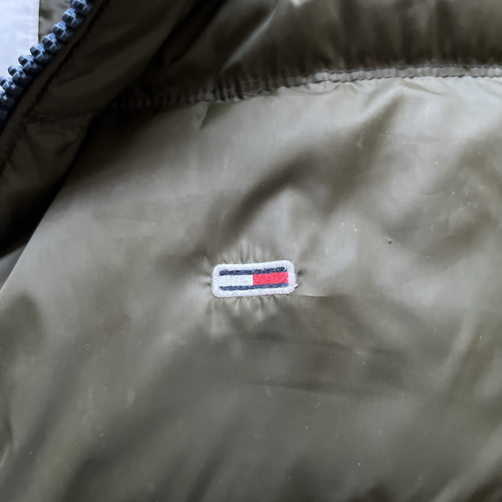 Tommy Hilfiger Jeans Puffer Down Quilted Winter Essential Jacket Khaki Green L image 3