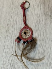 VTG Keychain - Dream Catcher with Beads and Feathers 4  