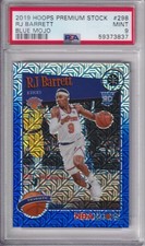 2019 Panini Hoops Premium Stock Blue Mojo RJ Barrett #298 3/99 PSA 9