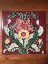 Jugendstil Fliese Kachel