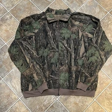 Vintage 90s Ocoee Realtree Camo Jacket Size XXL Green Full Zip Camouflage Bomber