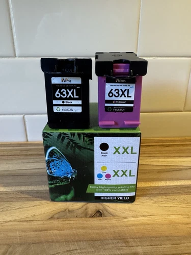 63XL Ink Cartridge for HP OfficeJet 3830 4650 5200 5220 5255 5264 ENVY 4512 4520