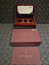 Royal Mint The Sovereign 2018 Premium Three Coin Gold Proof Set Box/COA 