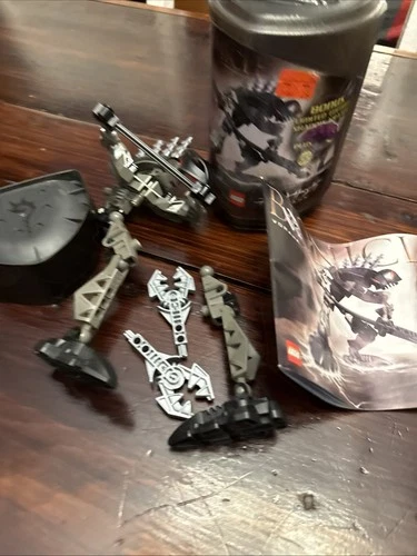 Vintage LEGO Bionicle Black Rahkshi VORAHK 8591 Figure Manual See Description