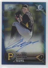 2016 Bowman Chrome Prospects Blue Refractor 111/150 Chad Kuhl #BCAP-CK Auto 2x4