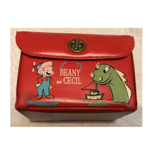 Vintage 1961 Beany and Cecil Vinyl Lunchbox-Bob Clampett Collectable