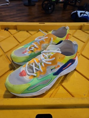 Fila Womens Ray Tracer TL Athletic Sneaker Size 8 White Multicolor