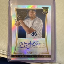 2013 Panini Select Rookie Auto Silver Prizm 07/99 Shawn Tolleson #243 Auto 0c6