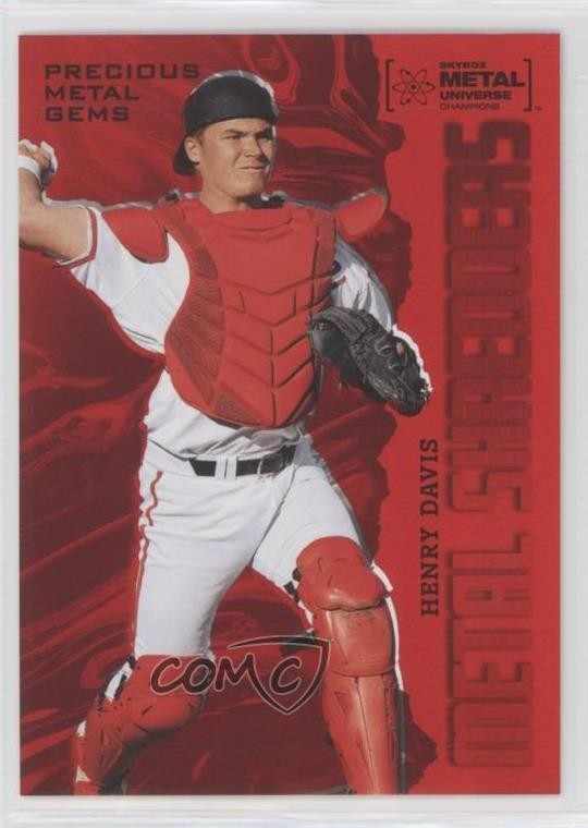 2022 Skybox Metal Universe Champions Shredders PMG Red 25/100 Henry Davis 07e3