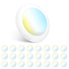 24 Pack 5/6 Inch LED Disk Lights, Dimmable Flush Mount Ceiling/Recessed Disc ...