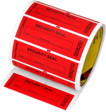 200Pcs Red VOID Tamper Seal Stickers 1x3.35in Anti Tamper Evident LabelSeals Set