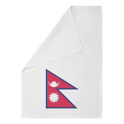 Geschirrtuch/Geschirrtuch 'Nepal Flagge' Baumwolle (TW023066)