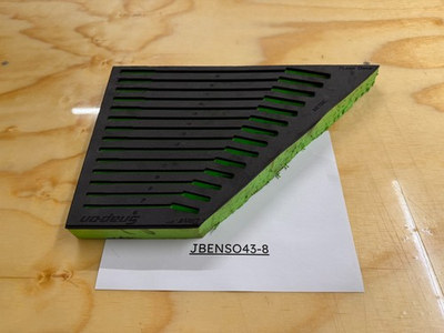 #ad Snap on Tools USED GREEN FOAM ORGANIZER for 14pc Reverse. Ratcheting Wrench Set $74.95