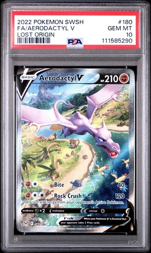 PSA 10 Gem Mint Aerodactyl v Alt Art Lost Abyss Verlorener Ursprung englisch