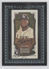2024 Allen & Ginter Mini Baseball Black Frame 20/25 Osleivis Basabe Auto 0m89