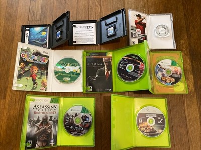 random video game lot 7 Games Nintendo DS PSP Wii Xbox Xbox 360