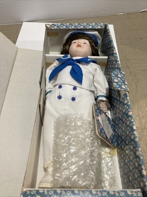 Andrew Porcelain Doll Collectible Dolls Of Days Gone By Vintage Russ