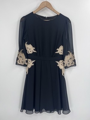 green emerald velvet dress Foil Print Long Sleeve Mesh Midi Dress | Junhaa