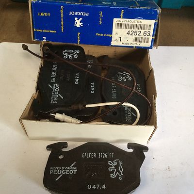 genuine peugeot 205 GTI 1.6 diesel turbo ft pads 1988 on 425072