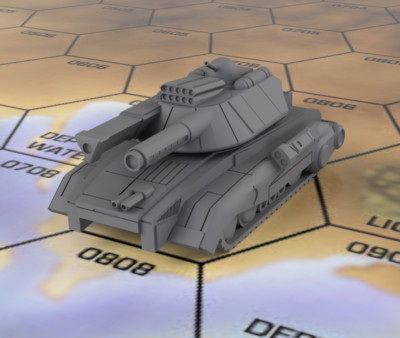 Challenger X Main Battle Tank | 6mm 1:285 Scale Vehicle | Battletech Miniature