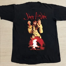 Jimi Hendrix set fire guitar live Unisex T-Shirt All Size