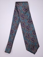 Bert Pulitzer Mens Formal Necktie 57"Lx3.75"W Green/Brown Neck Tie