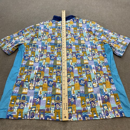 Walt Disney World 50th Anniversary Mickey Mouse Castle Button-Up Camp Shirt XL - Picture 11 of 13