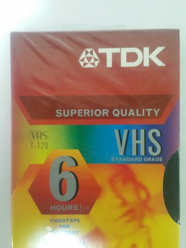 TDK VHS T-120 6 Hour Blank 2 Cassette Tape Superior Quality Brand New - Picture 3 of 7