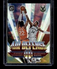 2021-22 Donruss Optic #3 Giannis Antetokounmpo Air Defense Holo
